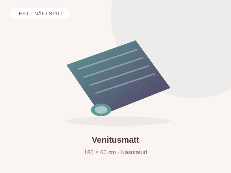 TEST · Venitusmatt
