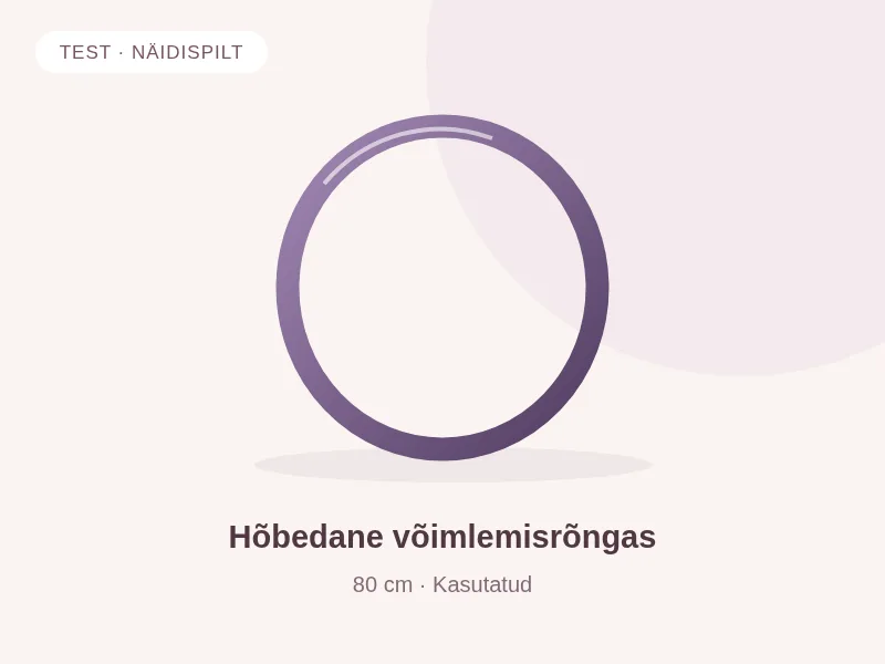 TEST · Hõbedane võimlemisrõngas