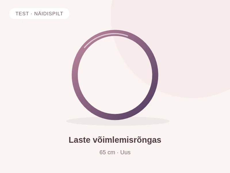 TEST · Laste võimlemisrõngas