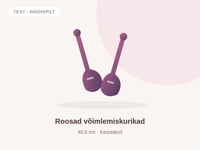 TEST · Roosad võimlemiskurikad