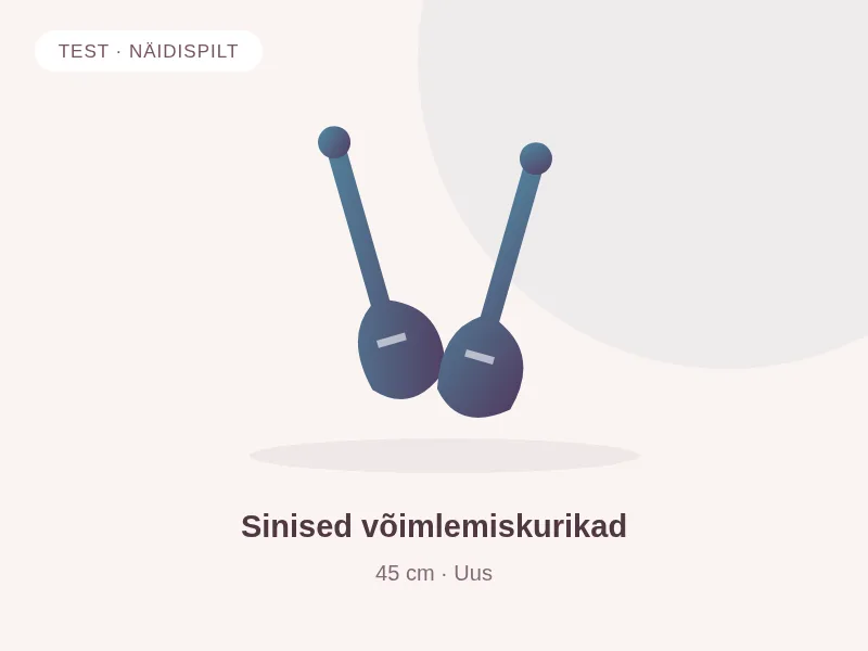 TEST · Sinised võimlemiskurikad
